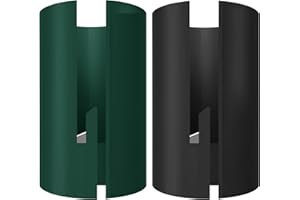 GNODRY 2-Piece Wrapping Paper Cutter, Wrapping Paper Cutter Tool, with Sliding Wrap Paper Roll Cutter Tube for Holidays, Birthdays, Party (Cyan-Black)