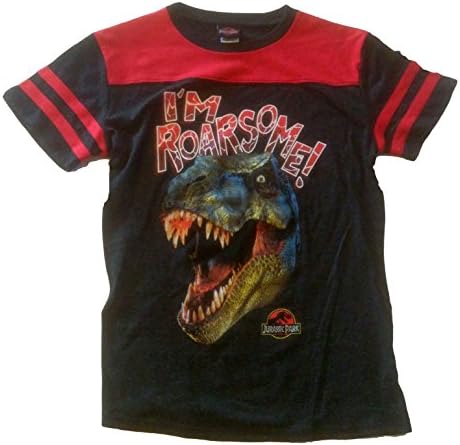 Jurassic Park T-Rex T-Shirt, Black, Size XXL(18)
