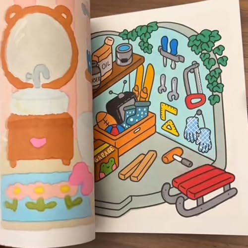 Relaxation Coloring Book - Relaxation in Comfortable Spaces with Adorable Goods for Adults & Teens,Cute Colouring Book with Easy and Simple Designs