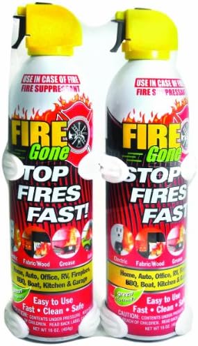 Fire Gone 2 Pack with Brackets - 16 oz.