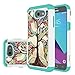 for Samsung Galaxy J3 Emerge Case, J3 Prime / J3 2017 / J3 Mission / J3 Luna Pro / J3 Eclipse/Express Prime 2 / Amp Prime 2 / Sol 2 Case, LEEGU Dual Layer Heavy Duty Protective Case - Love Tree