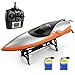 Helifar RC Boat Remote Control Boat for Pools and Lakes 2.4GHz RC High Speed Boat 20MPH 180 Degree Flipping RC Racing Boat for Adults and Kids with 2 Batteries