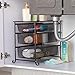 NEX 3 Tier Sliding Cabinet Basket Organizer Storage Shelf Drawer, Brown