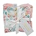 Minky Ultra Soft Baby Blankets Security Blankets With Printed Pink Blossoms Design by Graced Soft Luxuries