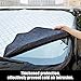 MATCC Car Windshield Snow Cover Magnetic Frost Guard Winter Protector Cotton Thicker Snow Protection Cover Winter Snow Removal Magnetic Edges Fits Most Car