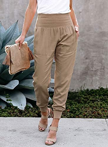 Dokotoo Womens Fashion Casual Drawstring Elastic Waist Cotton Jogging Jogger Pants with Pockets 22 Dokotoo Womens Fashion Casual Drawstring Elastic Waist Cotton Jogging Jogger Pants with Pockets