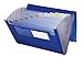 Smead Poly Expanding File, 12 Pockets, Flap and Cord Closure, Letter Size, Blue (70876)