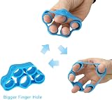 CORTNEY Hand Grip Strengthener 3 Pack Forearm Exerciser Finger Bands 3 Levels view 6
