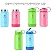 Summit Kids 14 oz Water Bottles, Insulated Stainless Steel Metal Bottle, Silicone Sleeve, BPA Free Plastic Cap & Straw Lid, Use as Travel Tumbler, Toddler Cup, or Kid Canteen for Boys & Girls