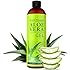Aloe Vera GEL - 99% biologisch, 12oz - KEIN XANTHAN, zieht schnell ein, keine R&uuml;ckst&auml;nde - Made in USA - ERGEBNISSE ERZIELEN ODER GELD ZUR&Uuml;CK - Einzigartige Formel mit nat&uuml;rlichen ALGEN. Feuchtigkeitspflege f&uuml;r Gesicht, Haut und Haar