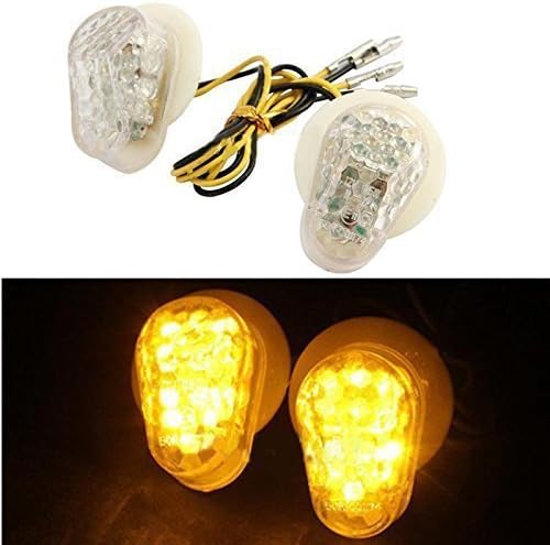 cat1986cat1986 motorcycle flush mount led turn signal clear lens for universal bike yamaha models
