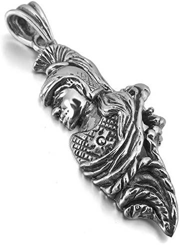 Guoqueen Stainless Steel Roman Legionnaire Necklace,Roman Legion Jewelry,Roman Triarii Necklace for Men