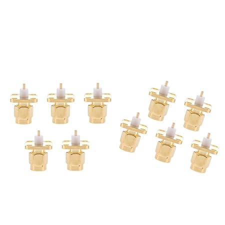 10x Adaptador Conector 4 Orificios Montaje En Panel Brida Chassis ...