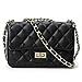Volcanic Rock Women's Quilted PU Leather Cross-body Bag Girls Purse & Handbags Chain Small Messenger Bag