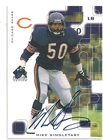 mike singletary autographed football