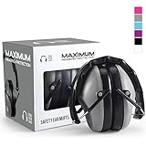 Pro For Sho 34dB Shooting Ear Protection - Special Designed Ear Muffs Lighter Weight &amp; Maximum Hearing Protection - Standard Size, Grey