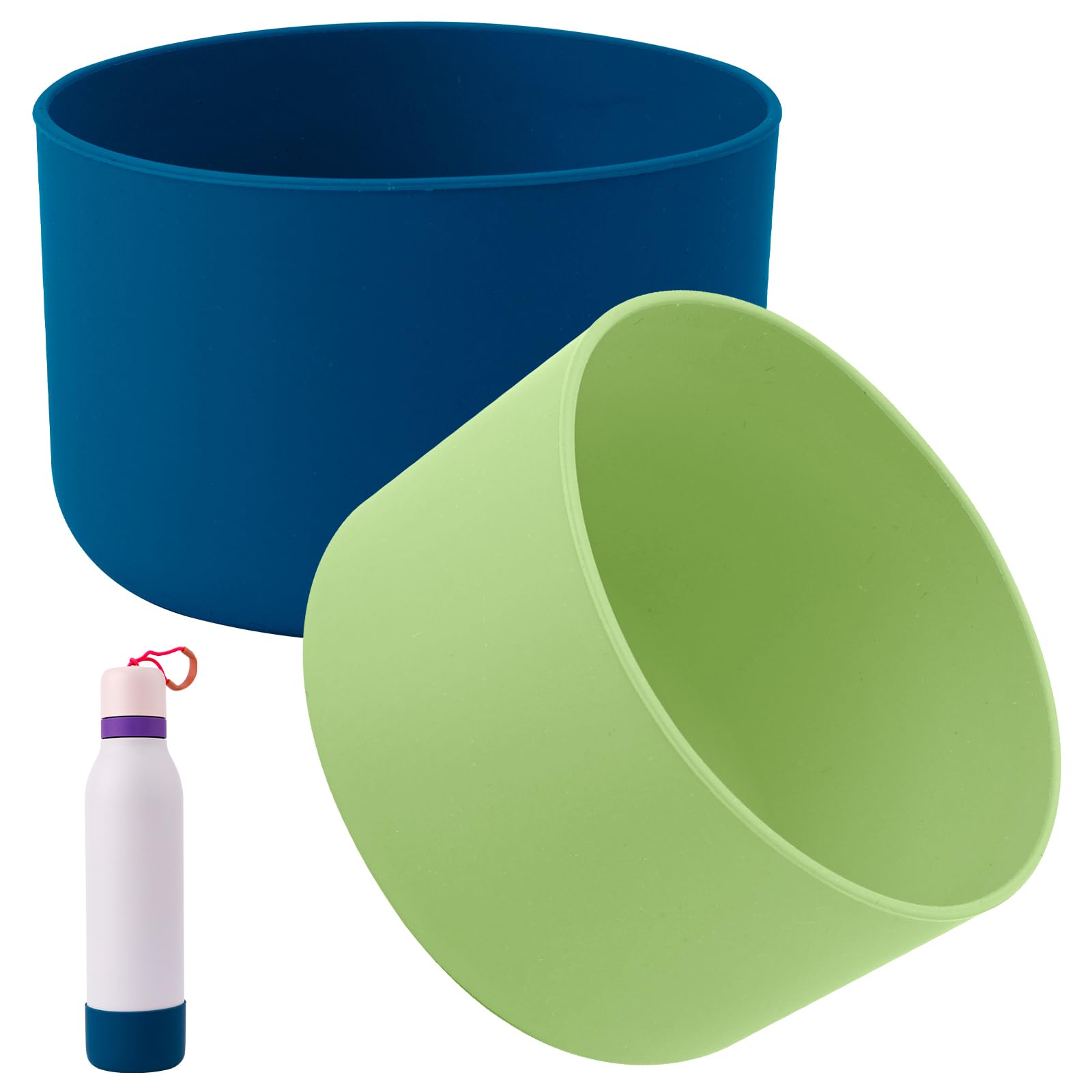 Gosknor Silicone Boot for Owala, 2.95 Inch Diameter Bottle Sleeve Anti-Slip Bottom Protective Cover Flip Water Bottle Accessories Compatible with Freesip 24 oz