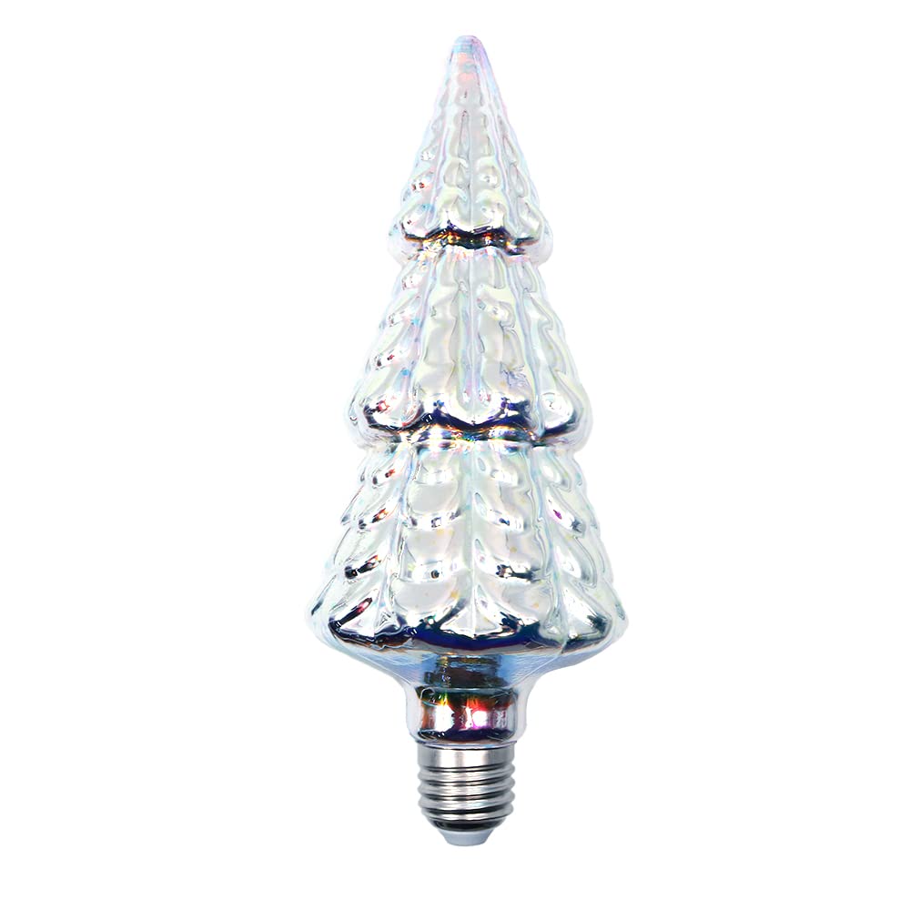 CENPEK 3D Firework Light Bulb, Christmas Star Shape,Colorful Decorative Light Bulb E27,Firework Bulb for Christmas, Birthday, Party, Wedding (5W ST64)