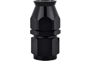 EVIL ENERGY 8AN PTFE Hose End Fitting Straight Black for PTFE Hose Only