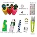 MAGIGAGA Sewing Kit Embroidery Compact Hiqh Quality Filled with Sewing Notions Supplies-12 Spools polyester Thread,Threader,pin,Stainless steel scissor,etc-Trendy Perfect for Kids,Girls,Adults,Beginners