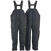 RefrigiWear Men's Iron-Tuff High-Bib Overalls - Insulated Bibs for Men -50°F Rating - Water-Resistant & Windtight Finish