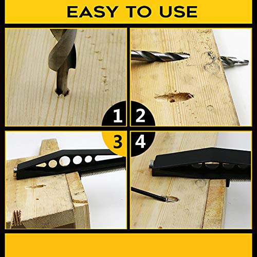 Togolo 2PC Pocket Hole Clamp, Woodworking Pocket Hole Jig Joint fixed Clamp Slant Hole, Slant-hole Drilling and Power Tool Accessories.