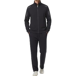 Vividcrate Men's Tracksuits Set Long Sleeve Full Zip Sports Sweatsuit For Men 2 Piece Outfits