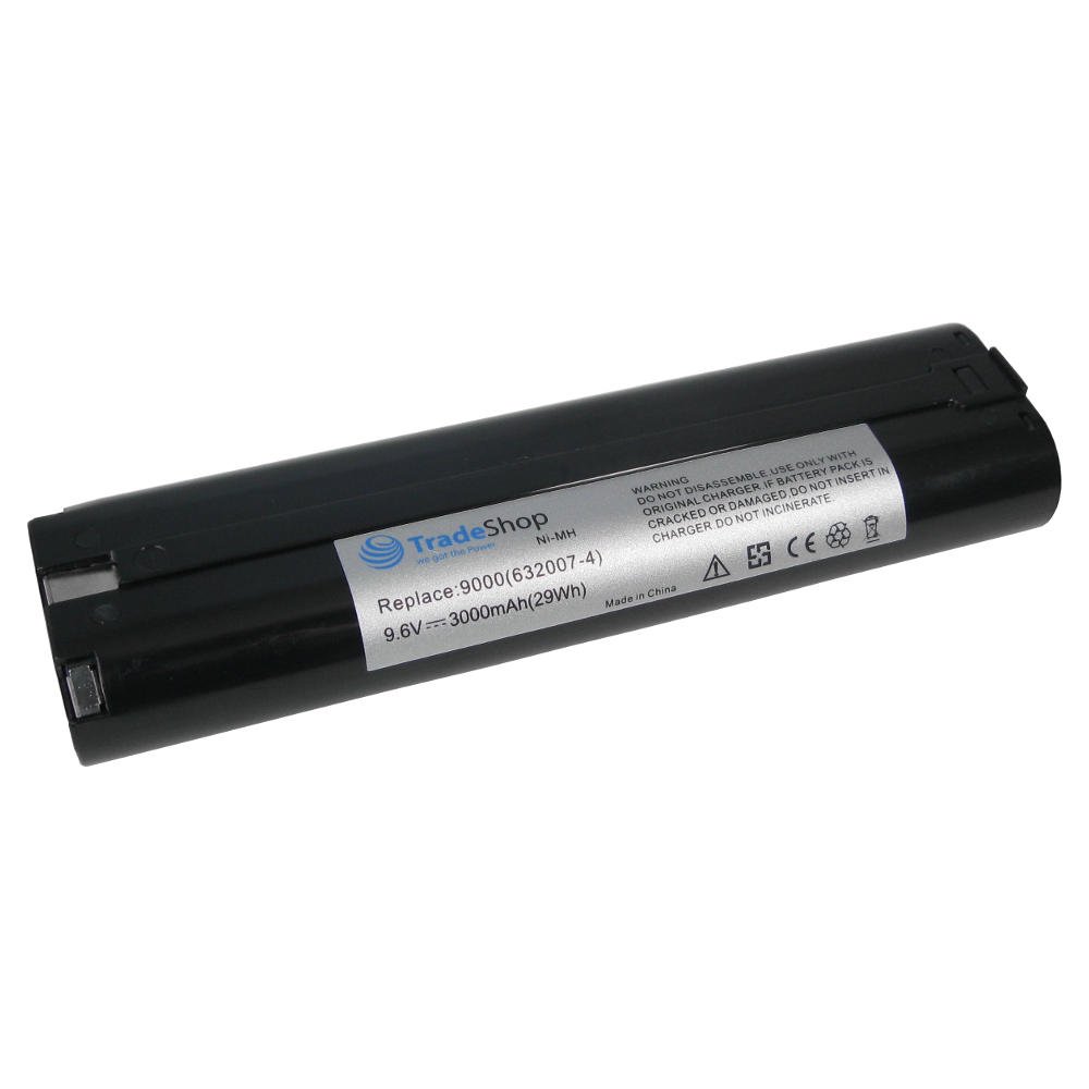 High Performance Ni-MH Battery 9.6 V / 3000 mAh for Makita 6092D, 6092DW, 6093D, 6093DW, 6094D, 6094DW, 6095D, 6095DQ, 6095DW, 6095DWBE, 6095DWDE, 6095DWE, 6095DWL-2, 6095DWL-2, 6095DWL-2, 6095DWL-2, 6095DWL-2, 6000095095DWL-2, 60095095DWL-2, 6000996D, 60. 96DW, 6096DWBE, 6096DWE, 6096DWLE.
