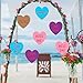 Valentine's Day Hanging Candy Hearts -Valentines Lawn Decorations -Valentines Yard Outdoor Decorations (Set of 12)