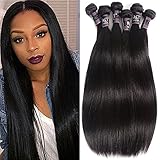 6 Bundles Extensions Hair Brazilian Straight Human Hair Weave Bundles Virgin Hair 50g/pcs