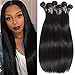 6 Bundles Extensions Hair Brazilian Straight Human Hair Weave Bundles Virgin Hair 50g/pcs