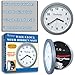 Trademark Tools Silver Wall Clock with Hidden Safe, 10-Inch by 10-Inch