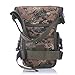 YUMQUA Tactical Drop Leg Pouch, Multi-purpose Bag Military Canvas Drop Leg Bag Motorcycle Thigh Bag Pouch Tool Bag for Outdoor Hiking Cycling Working
