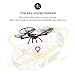 Drone, OOTTOO RC Headless WiFi FPV 2MP HD Camera Quadcopter 2.4GHz 4CH 6-Axis Gyro Phone App Control UAV with 1100mah Battery High Pressure Diy Toy for Kids -Black