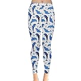 CowCow Womens Dolphins Whale Octopus Fish Tortoise Turtle Sea Animal Leggings, XS-5XL