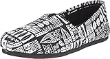 TOMS Women's Seasonal Classics Black/White Canvas Tiki 6.5 B US