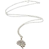 Brain Charm Necklace - Sterling Silver Jewelry