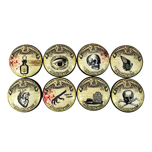 Set of 8 Apothecary Label Knobs (Set 2)
