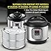 Instant Pot Accessories – Stackable Stainless Steel Pressure Slow Cooker Steamer Insert Pans – 6 or 8 Quart – Insta Pot in Pot – Instapot Ultra