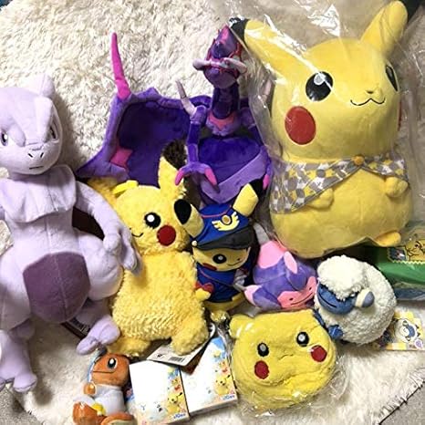 Amazon ポケモングッズ 詰め合わせピカチュウイーブイミュウツーヒトカゲメタモンメリープアーゴヨンベベノムぬいぐるみポーチクッションショルダーバックもこもこピカピカバッグメッソンヒバニーサルノリ ぬいぐるみ ホビー