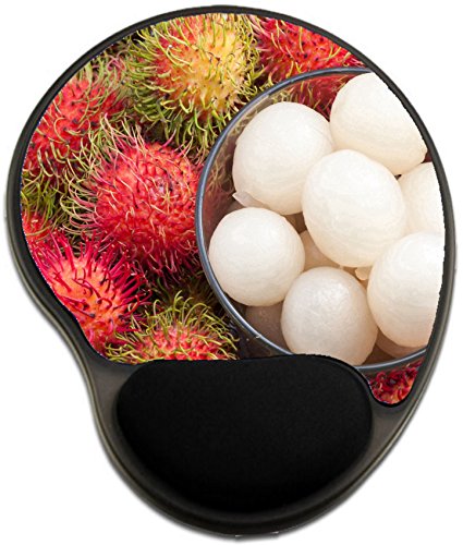 Luxlady Mousepad wrist protected Mouse Pads/Mat with wrist support design IMAGE ID: 22728620 Fresh rambutan