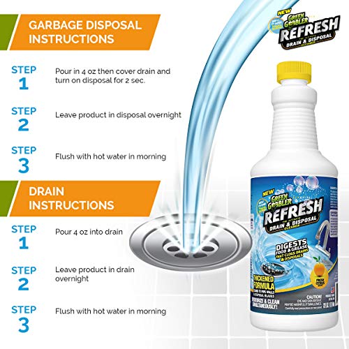Green Gobbler Garbage Disposal Drain Cleaner Odor Eliminator