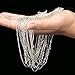 Blulu 20 Pieces Silver or Gold Plated Chain Necklace with Lobster Clasps for DIY Jewelry Making (18 Inch, Silver)