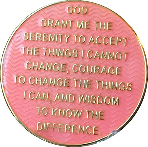 Recoverychip 18 Year AA Medallion Reflex Pink Gold Plated Chip XVIII