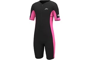 Hevto Kids Wetsuit Shorty for Boys Toddler Girls Youth 2mm Neoprene Thermal Wet Suit Front Zip for Swimming Snorkeling Surfing Diving