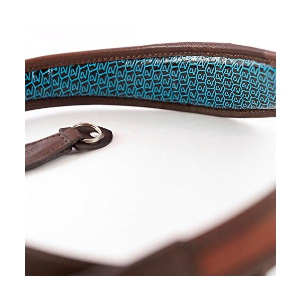4 V Design ALA Top handgefertigt Leder Kamera Gurt w/Metall Ring Fit, Braun/braun (2atlrvv2324) – Bild 3