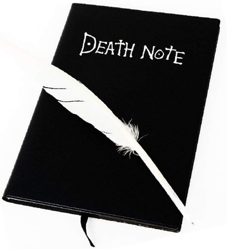 1PC Fashion Anime Theme Death Note Notebook Of The Dead With Feather 