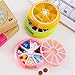 Tmarton 1PC Cute Fruit Style Pink Travel 7 Compartment Weekly Pill Storage Case Box Medicine Rotation Holder Dispenser Organizer Container