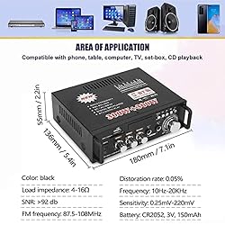 Etlephe 298A Mini Bluetooth 5.0 Stereo