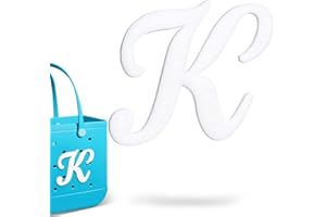 Fannoday Bag Charms for Bogg Bag Alphabet Lettering Accessories Charms Compatible with Bogg Bag All Models, Insert Decorative Letter for Handbag Beach Tote Bag-White